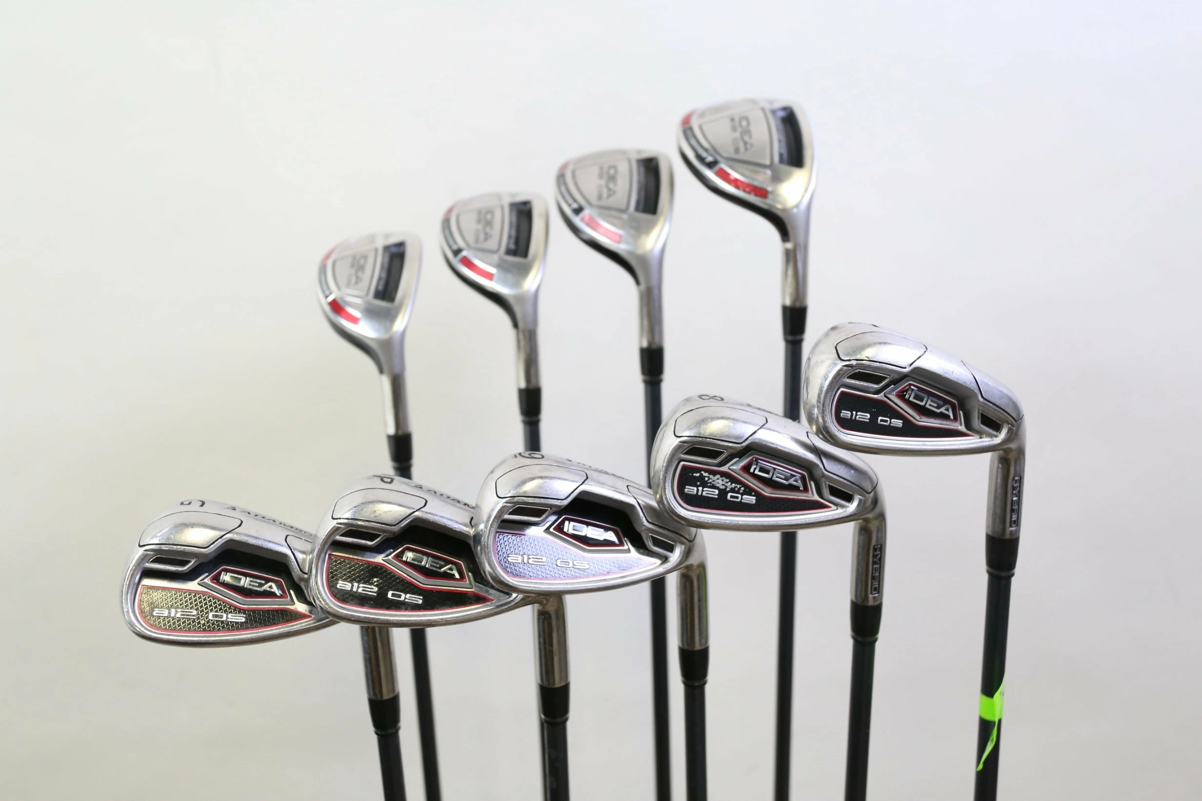 Adams® Adams Idea A12OS Hybrid 3H-4H-5H-6H-7-PW-GW Iron Set RH +0.5 In Graphite Lite