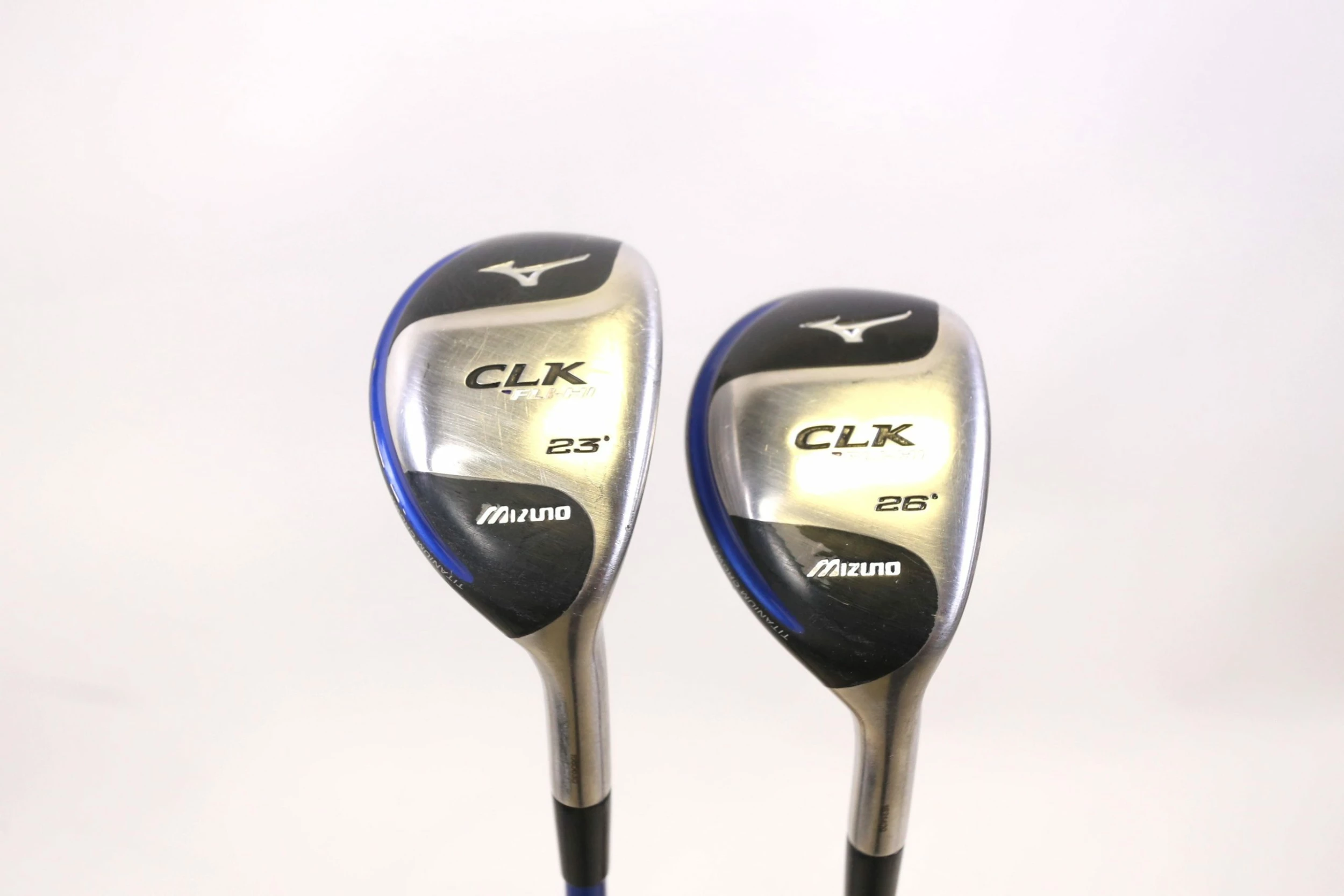 Mizuno CLK Fli-Hi Ti Crown 5-6 Hybrid Set RH 23*, 26* Graphite EXSAr HS2 Ladies