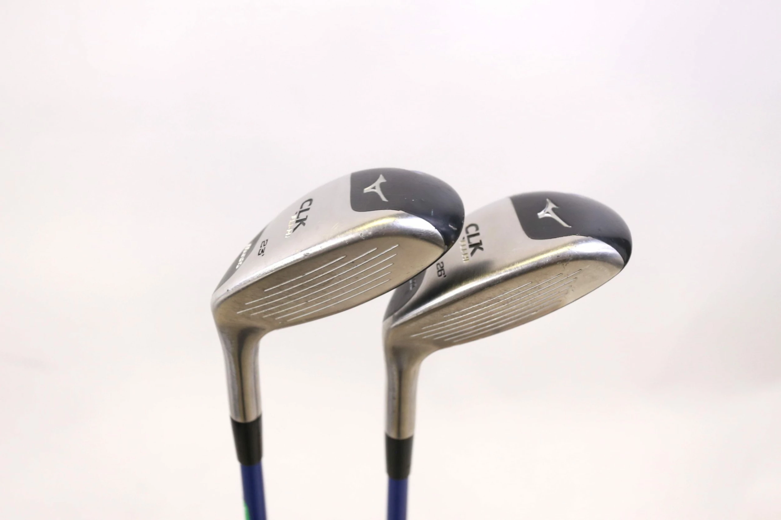 Mizuno CLK Fli-Hi Ti Crown 5-6 Hybrid Set RH 23*, 26* Graphite EXSAr HS2 Ladies - Image 2